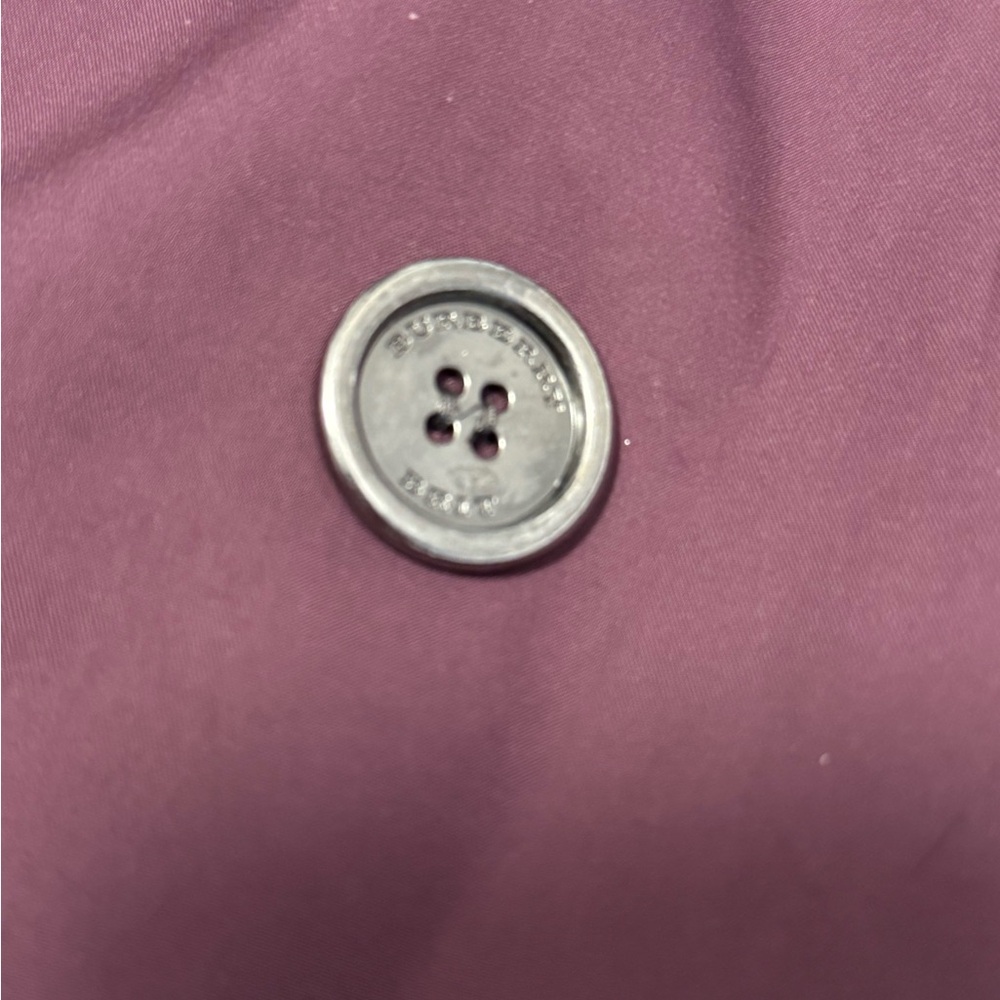Deep Maroon Women's Burberry Trench Coat - Picture 11 of 15